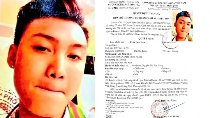 Truy nã đối tượng trộm cắp tài sản tại quán internet